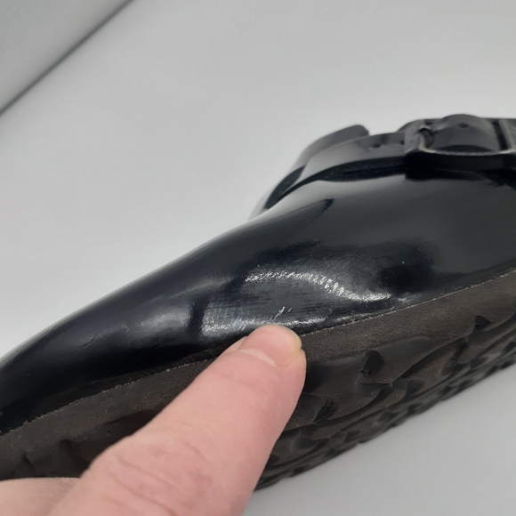 SOLD ON EBAY Birkenstock Boston Mules Patent Leather Sz 39 (8-8.5) Narrow - Picture 5 of 13